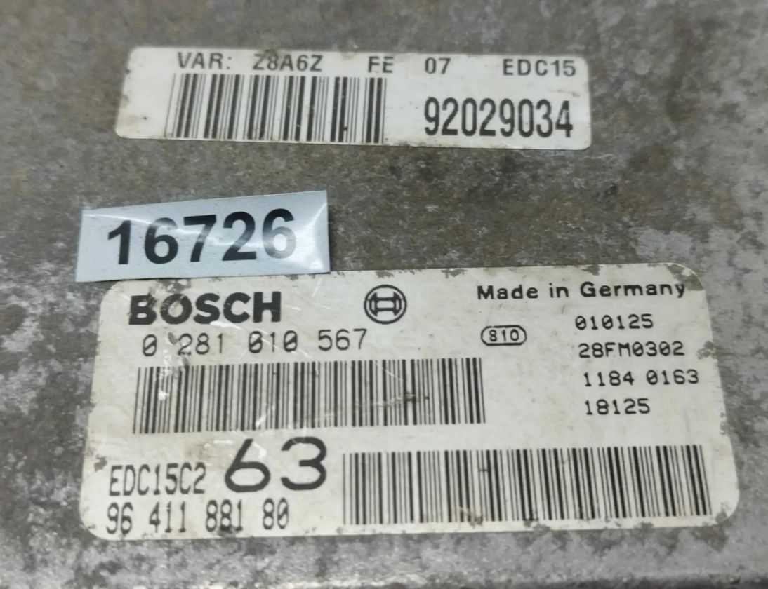 PEUGEOT 607 1 generation (2000-2008) Riadiaca jednotka motora 9641188180 27815724