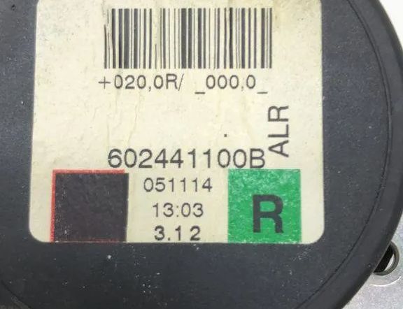 MITSUBISHI Colt 6 generation (2002-2013) Rear Right Seatbelt 602441100B 32930623