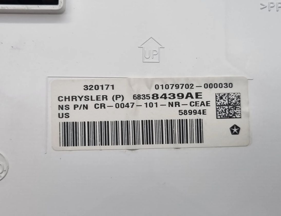 CHRYSLER Pacifica 2 generation (RU) (2016-2023) Rýchlosťomer 68358439AE,P68358439AE,320171 24850923