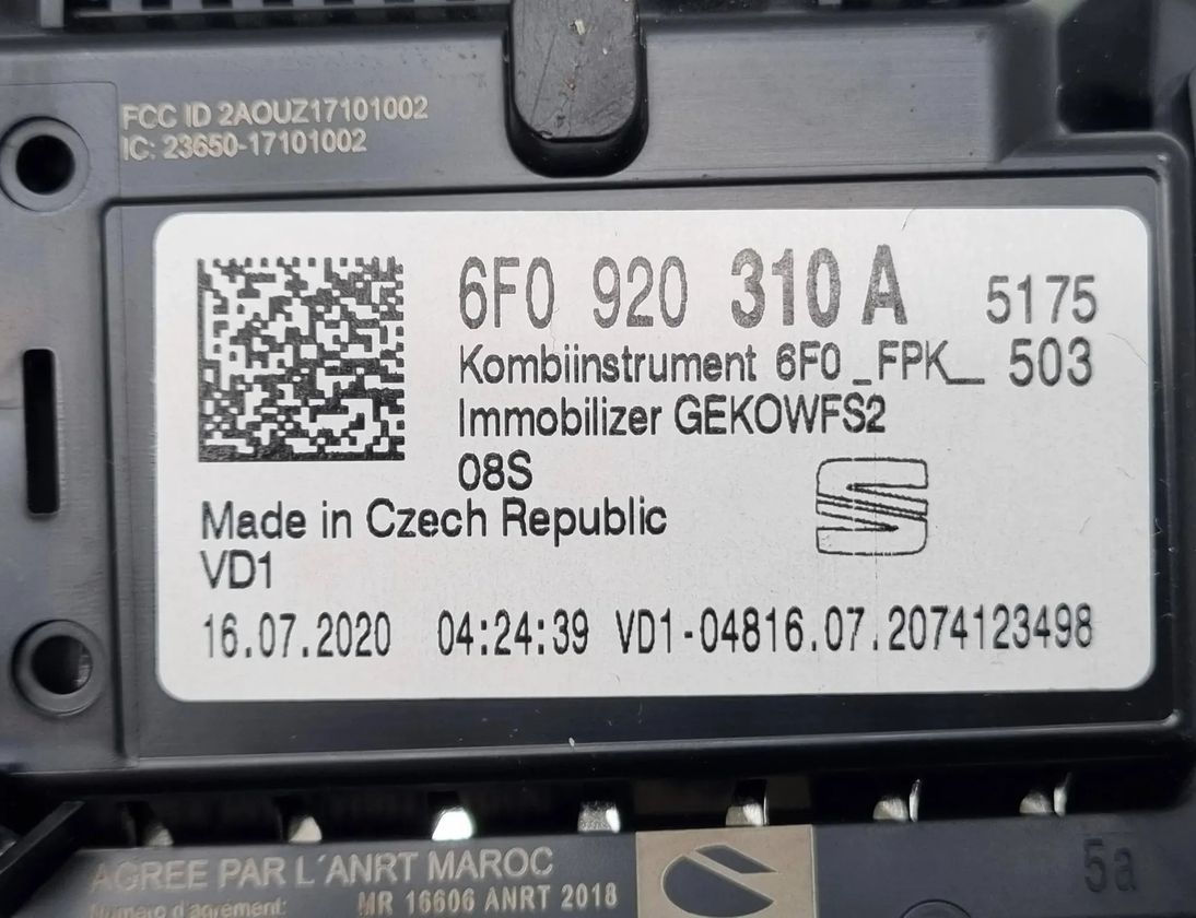 SEAT Tarraco 1 generation (2018-2023) Speedometer 6F0920310A 27838736