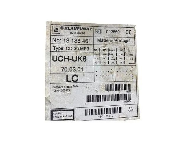 OPEL Zafira B (2005-2010) Prehrávač hudby s GPS 13188461,453116246 26557751