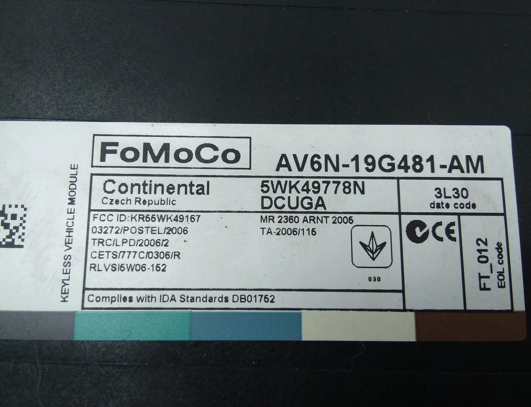 FORD Kuga 2 generation (2013-2020) Komfortná ovládacia jednotka AV6N-19G481-AM 13980090