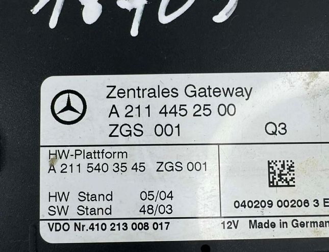 MERCEDES-BENZ E-Class W211/S211 (2002-2009) Gateway Control Unit A2114452500,A2115403545,410213008017 33069181