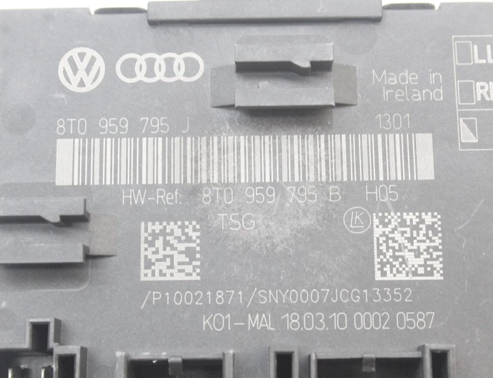 AUDI A5 Sportback 8T (2009-2011) Other Control Units 8T0959795J 21431951