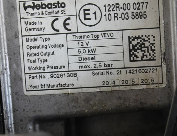 SEAT Alhambra 2 generation (2010-2021) Autonomous heater 7N0815065T 32974445