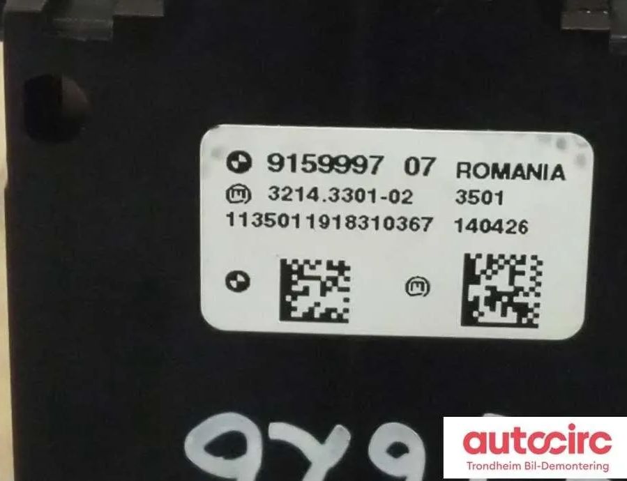 BMW 7 Series F01/F02 (2008-2015) Кнопка ручного тормоза 9159997,61319385028,61319877891,61319385028,61319877891 30847057