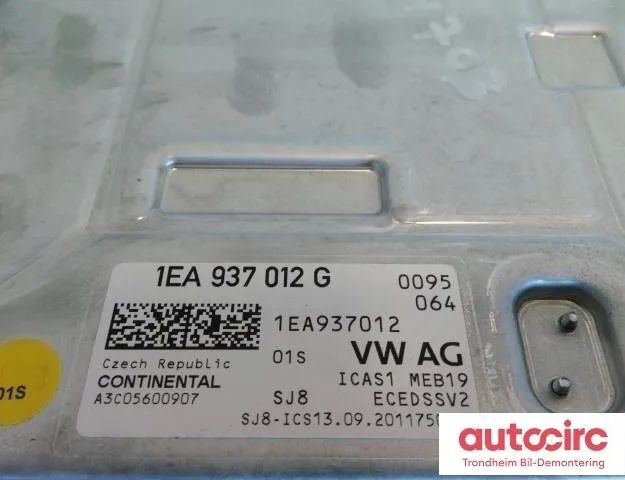 VOLKSWAGEN ID.3 1 generation (2019-2023) Блок управления Комфорт 1ea937012g,1ea937012l,1ea937012g,1ea937012l,a3c05600907 31697967