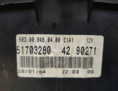 FIAT Punto 2 generation (1999-2003) Speedometer 51703280,4290271,503000460400 24419760