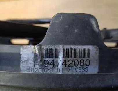 CITROËN C8 1 generation (2002-2014) Engine Cooling Fan Radiator 1494742080 24420090