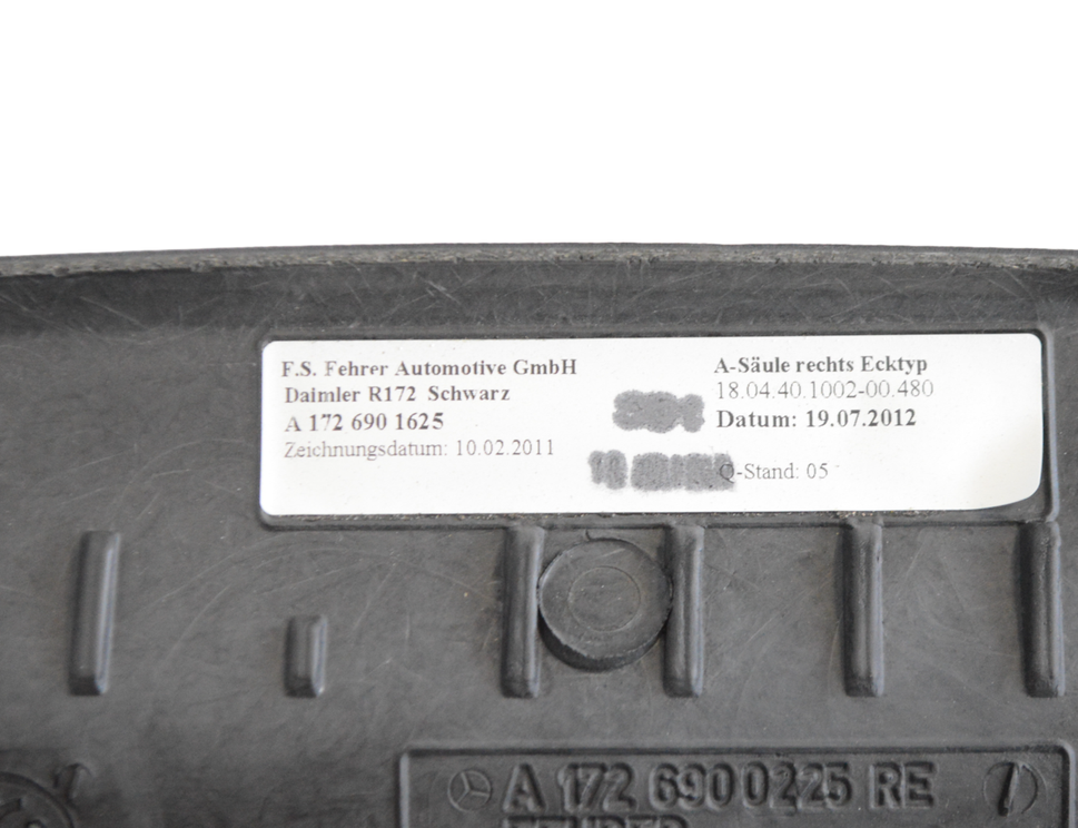 MERCEDES-BENZ SLK-Class R172 (2011-2020) Right A Pillar Trim A1726901625,A1726900225 22314179