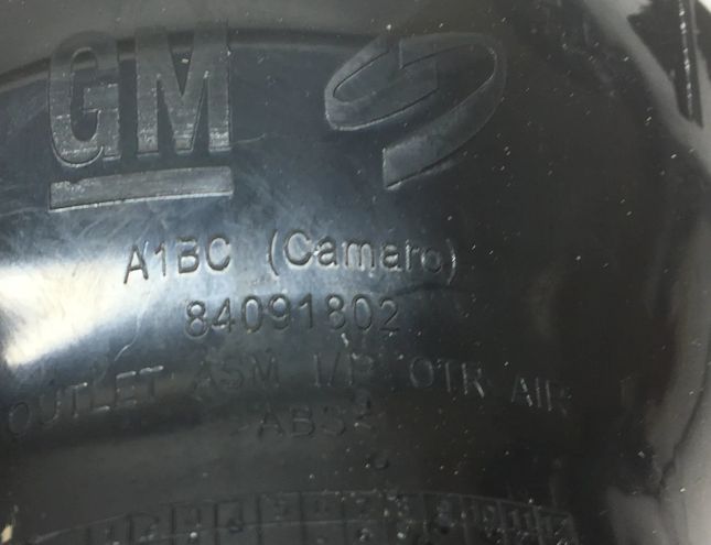 CHEVROLET Camaro 6 generation (2015-2024) Dashboard Air Vents 84091802 13813082