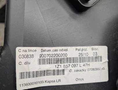 SKODA Octavia 2 generation (2004-2013) Rukavice Box 1Z1857103,1Z1857097L 23937488