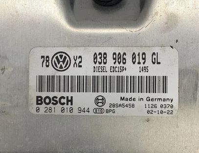 VOLKSWAGEN Passat B5 (1996-2005) Блок управления двигателем 038906019GL,0281010944 23943754