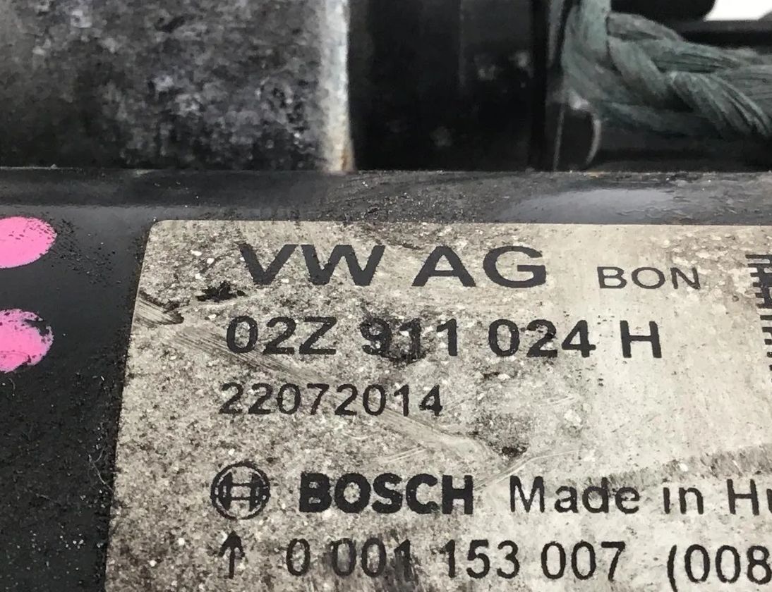 SKODA Rapid 2 generation (1985-2023) Starter Motor 02Z911024H 21341375