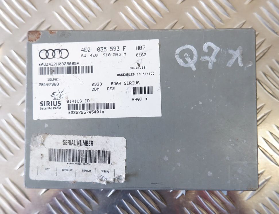 AUDI Q7 4L (2005-2015) Другие блоки управления 4E0035593F 11519643