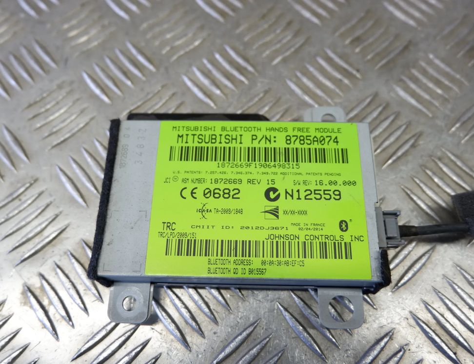 MITSUBISHI Outlander 3 generation (2012-2023) Bluetooth ovládacia jednotka 8785A074 30059677