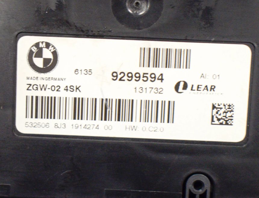 BMW X3 F25 (2010-2017) Kontrolná jednotka brány ZGW-02,9299594 10659533