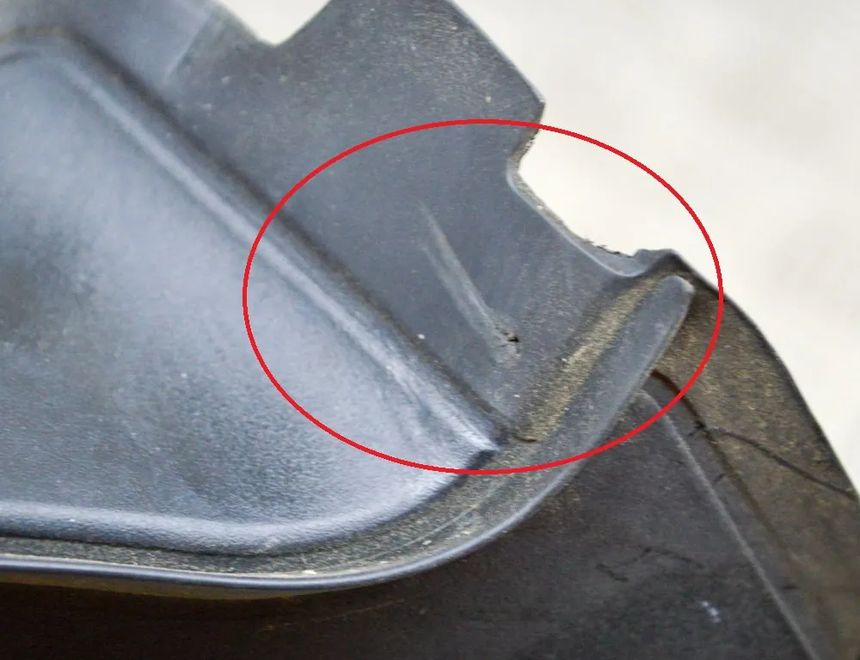 BMW 4 Series F32/F33/F36 (2013-2020) Front Left Wing Plastic 7264273 13653763