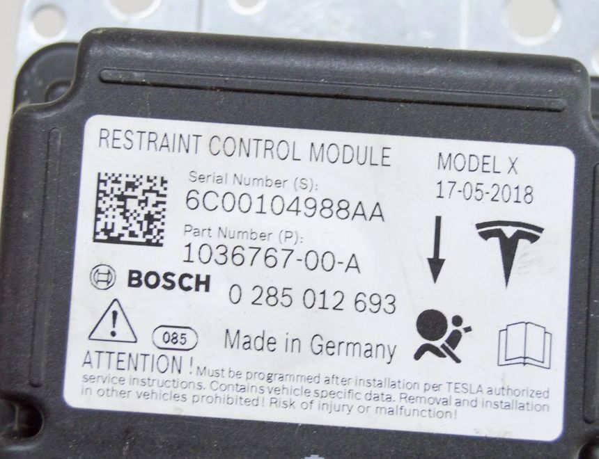 TESLA Model X 1 generation (2015-2024) SRS riadiaca jednotka 1036767-00-A,0285012693 18033641