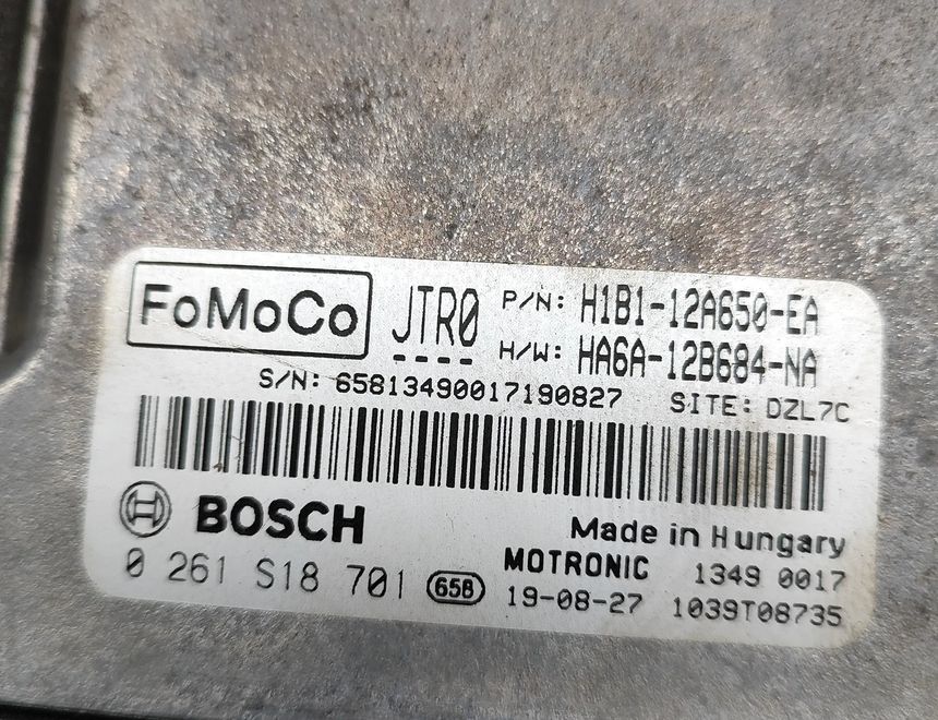 FORD EcoSport 2 generation (2013-2024) Engine Control Unit ECU H1B1-12A650-EA,HA6A-12B684-NA,0261S18701,1039T08735 21861586