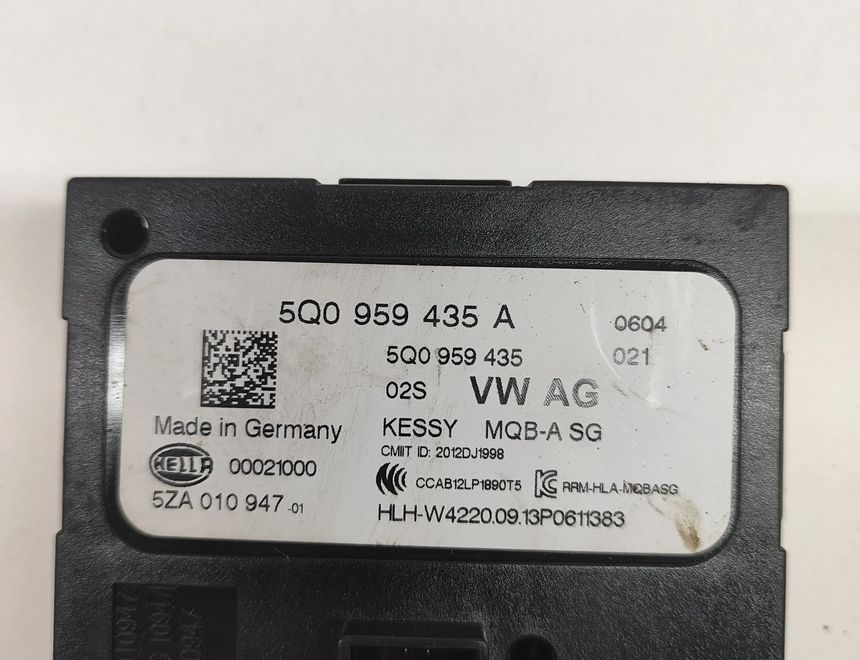 SKODA Octavia 3 generation (2013-2020) Блок управления без ключа 5Q0959435A,5Q0959435,5ZA010947 22475809