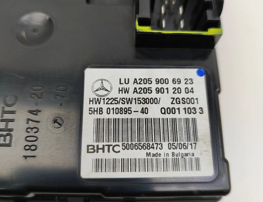 MERCEDES-BENZ C-Class W205/S205/C205 (2014-2023) Climate control unit A2059006923,A2059012004 30395781