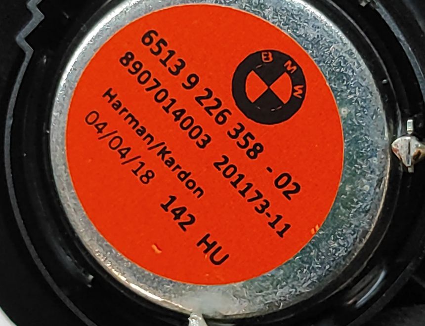 BMW M4 F82/F83 (2013-2020) Parcel shelf speaker 9226358 31650195