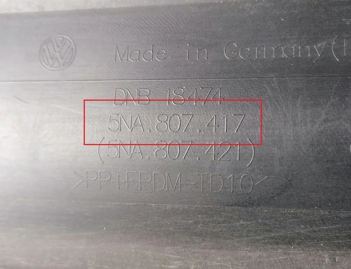 VOLKSWAGEN Tiguan 2 generation (2016-2024) Rear Bumper 5NA807417 29649906