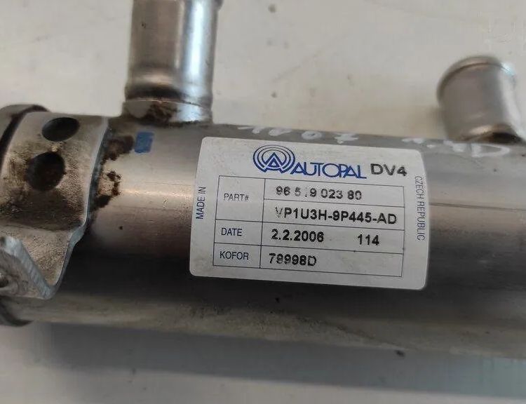 PEUGEOT 1007 1 generation (2005-2009) Chladič EGR 9651902380,79998D 17089445