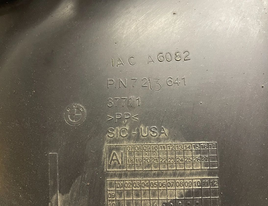 BMW X3 F25 (2010-2017) Front Left Inner Arch Liner 7213641 31531373