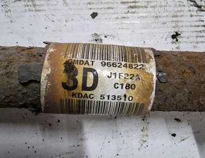 CHEVROLET Captiva 1 generation (2006-2018) Pravý zadný hnací hriadeľ 96624822,J1F22A 25543356