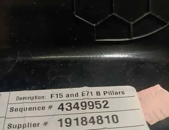 BMW X5 F15 (2013-2018) Right Side B Pillar Trim 19184810,4349952,A082063 25564582