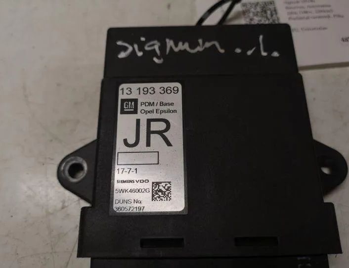 OPEL Signum C (2003-2008) Ovládacia jednotka ľavých zadných dverí 13193369,1771,5WK46002G 27053363