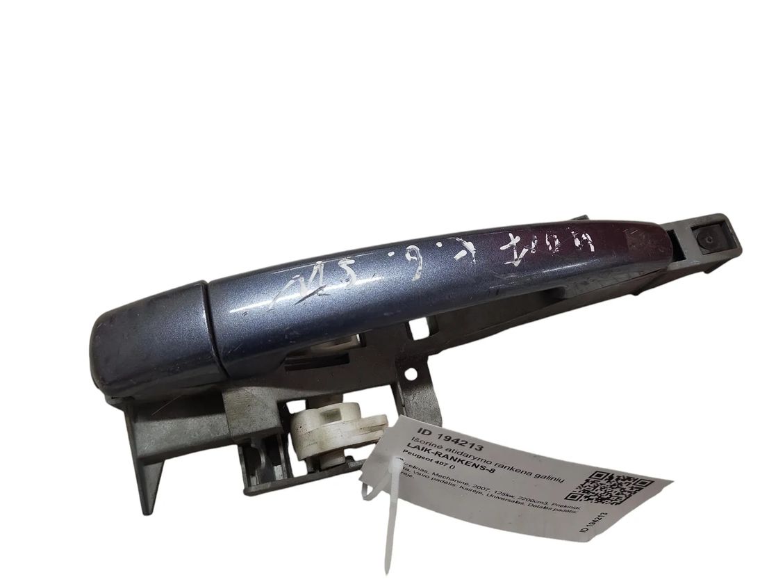 PEUGEOT 407 1 generation (2004-2010) Rear Left Door Exterior Handle 9653401680 28824117