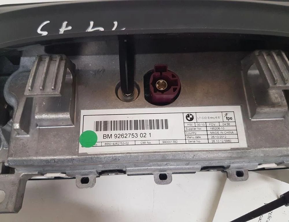 BMW 3 Series F30/F31 (2011-2020) Navigačný displej 9262753021 30937782