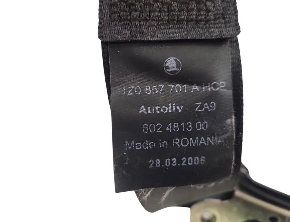 SKODA Octavia 1 generation (1996-2010) Ремень безопасности передний левый 1Z0857701A 31043995