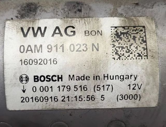 VOLKSWAGEN Golf 8 generation (2019-2023) Štartér 0AM911023N 32808721