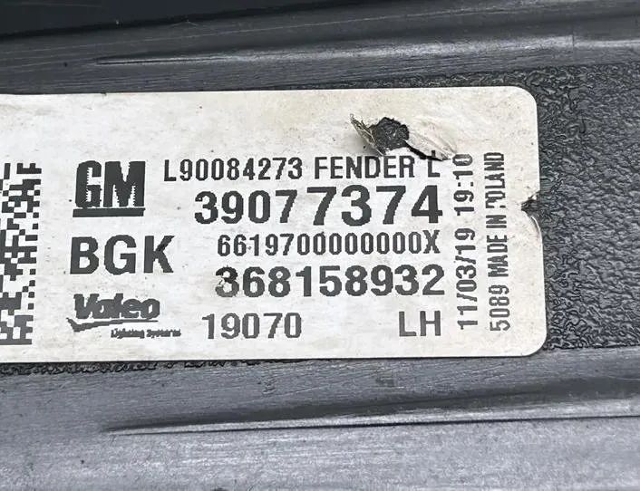 OPEL Astra K (2015-2021) Ľavé zadné koncové svetlo 39077374 27247429