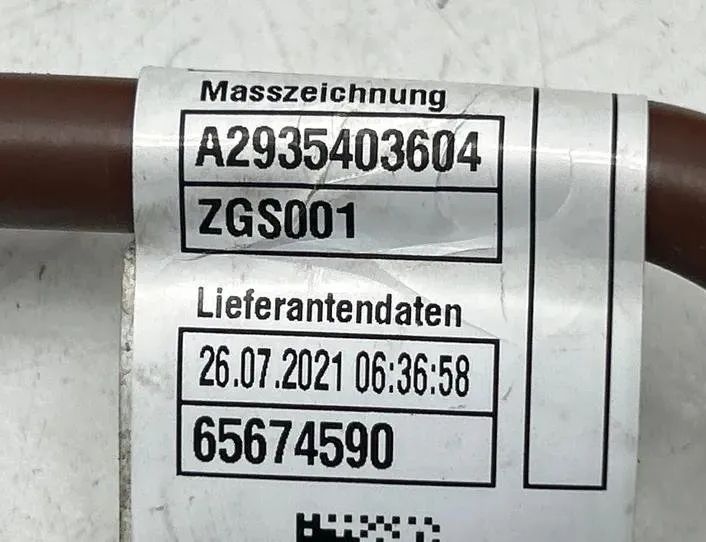 MERCEDES-BENZ EQC 1 generation (2018-2023) Negatívny kábel batérie A2935403604,65674590,ZGS001 27253377