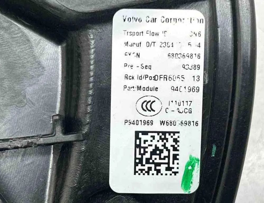 VOLVO S60 3 generation (2018-2023) Regulátor okna pravých predných dverí 220721,966269103,8888777262,31675055,31674757 32690119