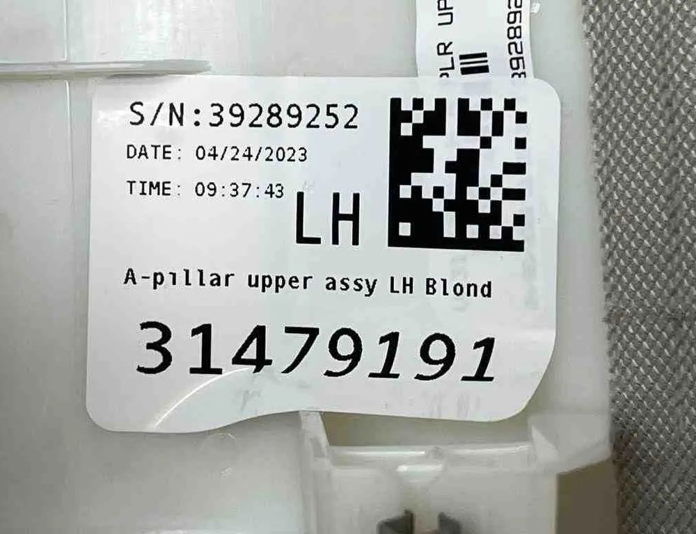 VOLVO S60 3 generation (2018-2023) Left A Pillar Trim 39289252,0424202,31479191 32690248