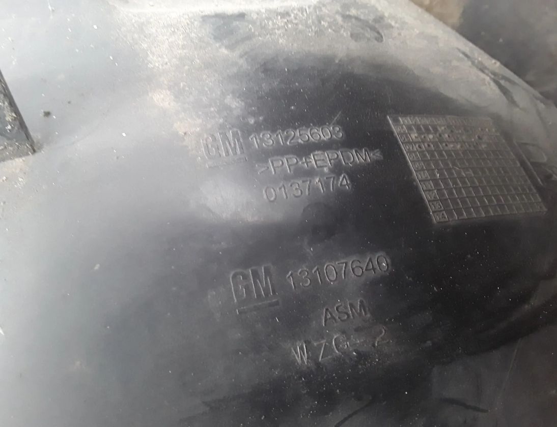 OPEL Astra H (2004-2014) Front Right Inner Arch Liner 13125603,13125605 13664243