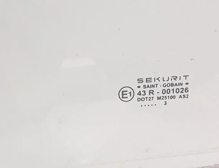 JAGUAR XJ 3 generation (X350) (2003-2009) Стекло задней праой двери 43R001026,DOT27,M25100 20746739