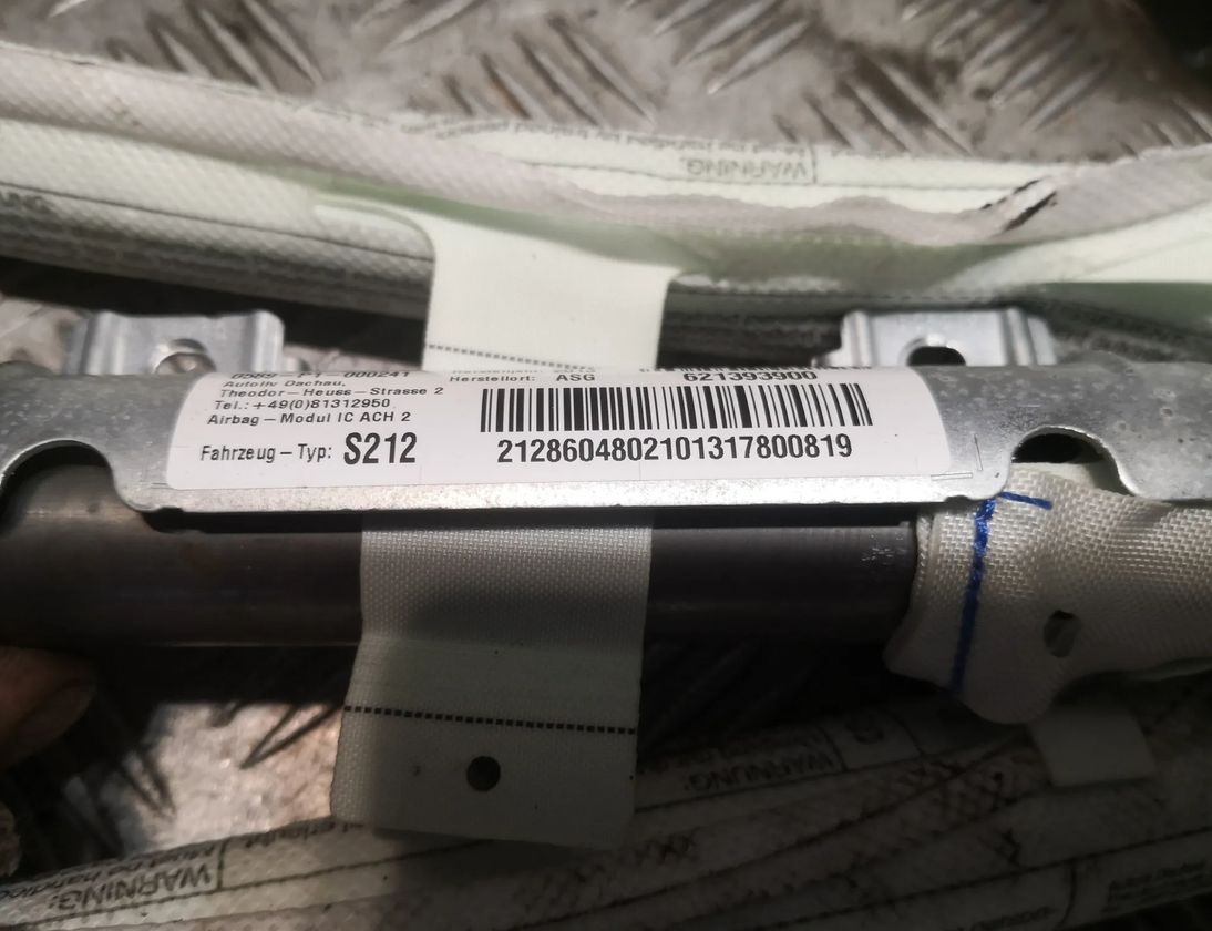 MERCEDES-BENZ E-Class W212/S212/C207/A207 (2009-2016) Right Side Roof Airbag SRS 2128604802,A2128604802 28339468