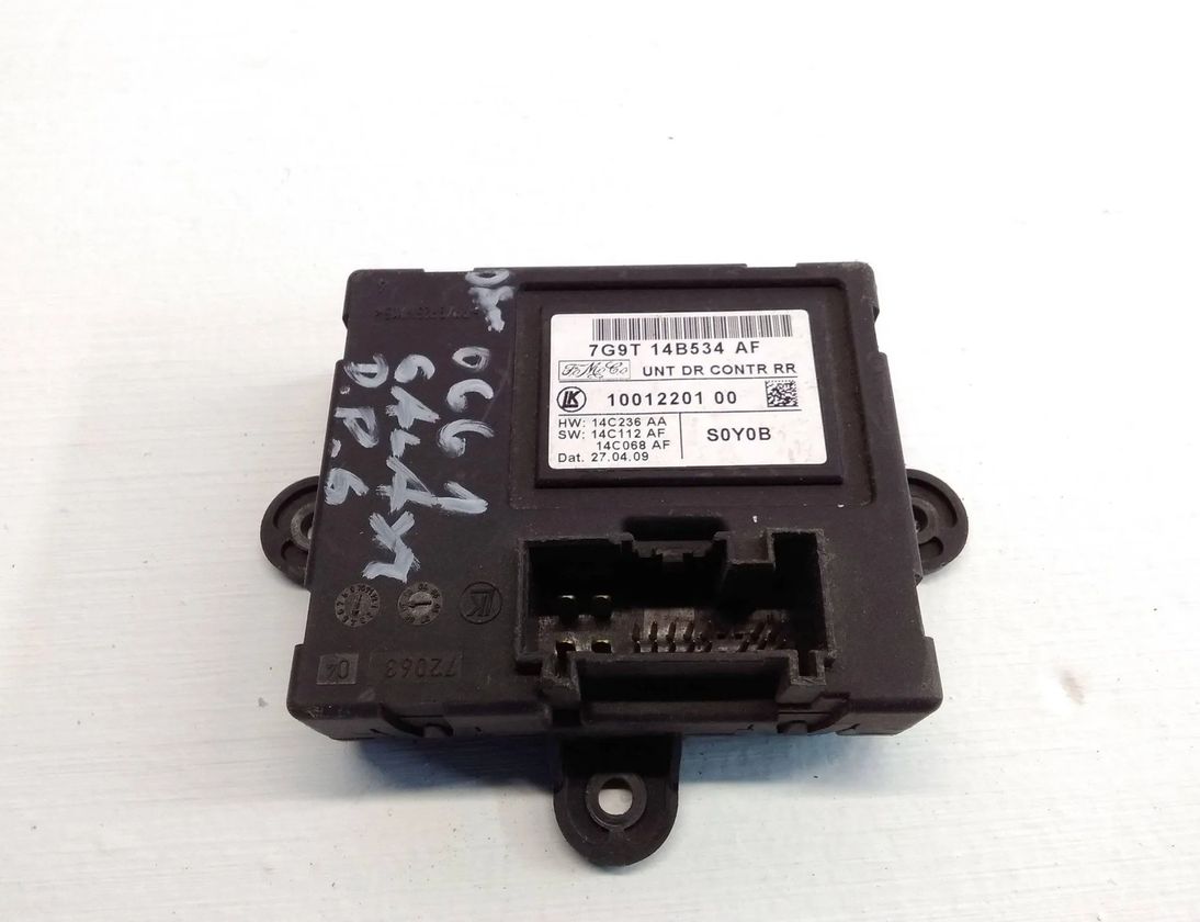 FORD Galaxy 2 generation (2006-2015) Ovládacia jednotka pravých zadných dverí 7G9T14B534AF 27652538