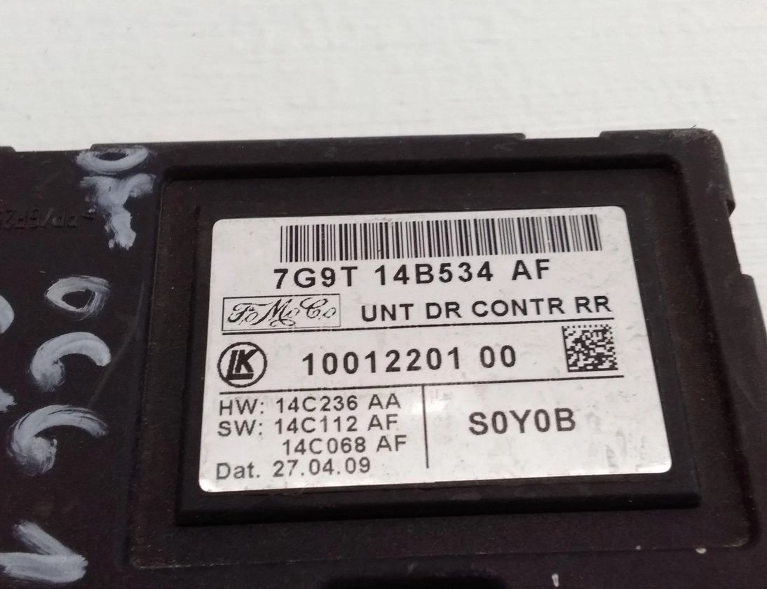 FORD Galaxy 2 generation (2006-2015) Ovládacia jednotka pravých zadných dverí 7G9T14B534AF 27652538
