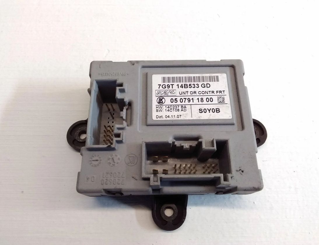 FORD Galaxy 2 generation (2006-2015) Ovládacia jednotka ľavých zadných dverí 7G9T14B533GD 27652541