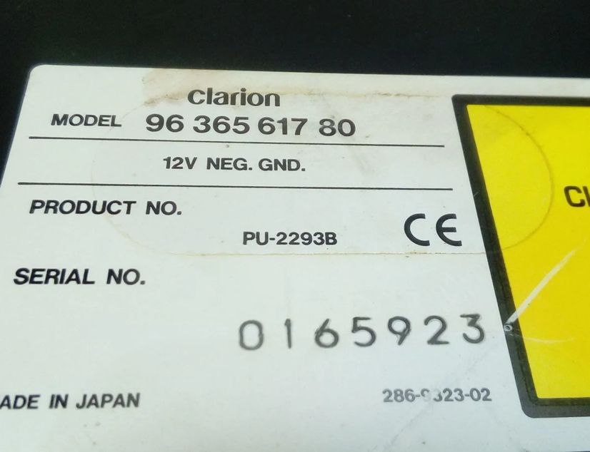 PEUGEOT 607 1 generation (2000-2008) CD Changer 9636561780 27722164