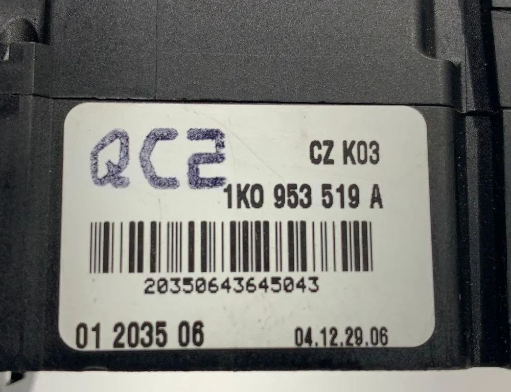 SEAT Leon 2 generation (2005-2012) Управление стеклоочистителями 1K0953519A 30675747