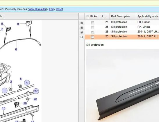 SAAB 9-3 2 generation (2002-2014) Pravý predný prahový lišta 12803117,12803118 13950297